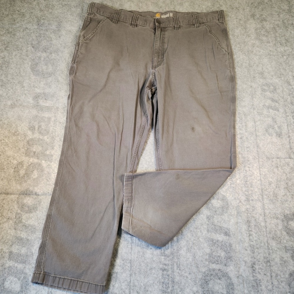 Carhartt mens jeans relaxed fits size‎ 44x30 gray cotton blend Bootcut